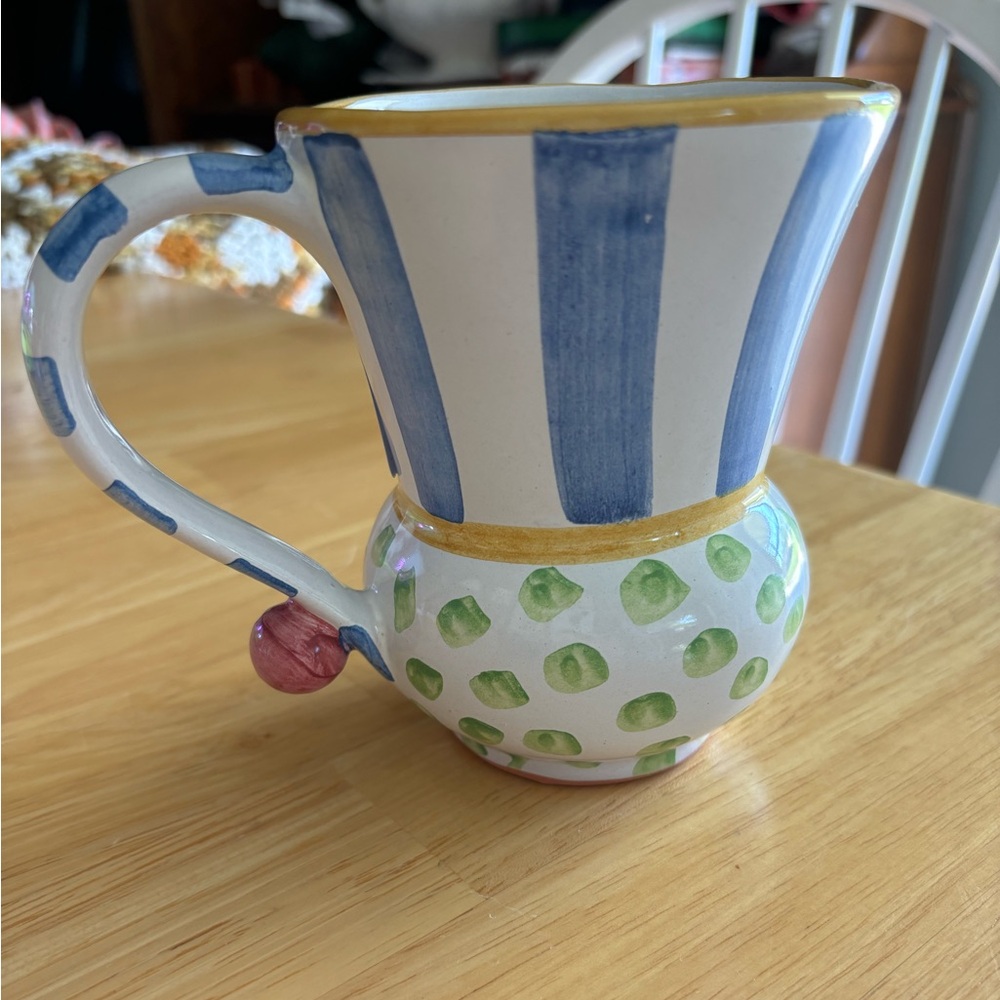 Mackenzie-Childs Posy Ceramic Mug - limited Mug Collectors Series - April - Picture 7 of 9
